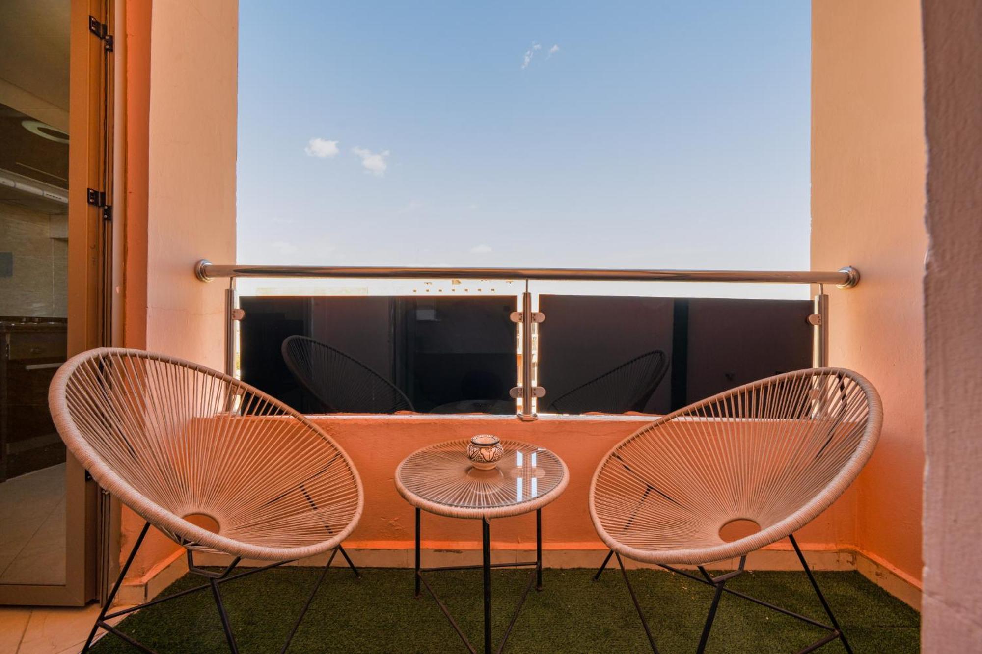 Cozy With Mountain View In Gueliz, Marrakech Appartement